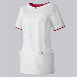 BP® Schlupfkasack für Damen 1700-485-2188 weiß-rot