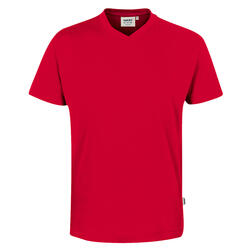 HAKRO T-Shirt mit V-Ausschnitt 226-002 rot