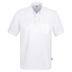 HAKRO Pocket-Poloshirt Mikralinar® 812-001 weiß