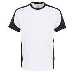 HAKRO T-Shirt Contrast Mikralinar® 290-001 weiß/anthrazit