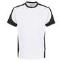 HAKRO T-Shirt Contrast Mikralinar® 290-001 weiß/anthrazit