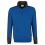 HAKRO Zip-Sweatshirt Contrast Mikralinar® 476-010 royalblau/anthrazit