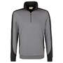 HAKRO Zip-Sweatshirt Contrast Mikralinar® 476-043 titan/anthrazit