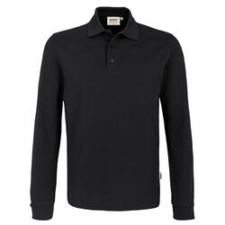 HAKRO Longsleeve-Poloshirt Mikralinar® 815-005 schwarz