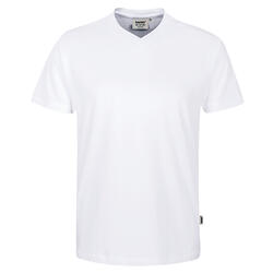 HAKRO T Shirt mit V-Ausschnitt 226-001 weiß