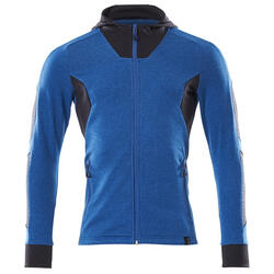 MASCOT® Kapuzensweatshirt mit Reißverschluss 18584-962-91010 azurblau-schwarzblau