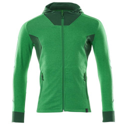 MASCOT® Kapuzensweatshirt mit Reißverschluss 18584-962-33303 grasgrün-grün