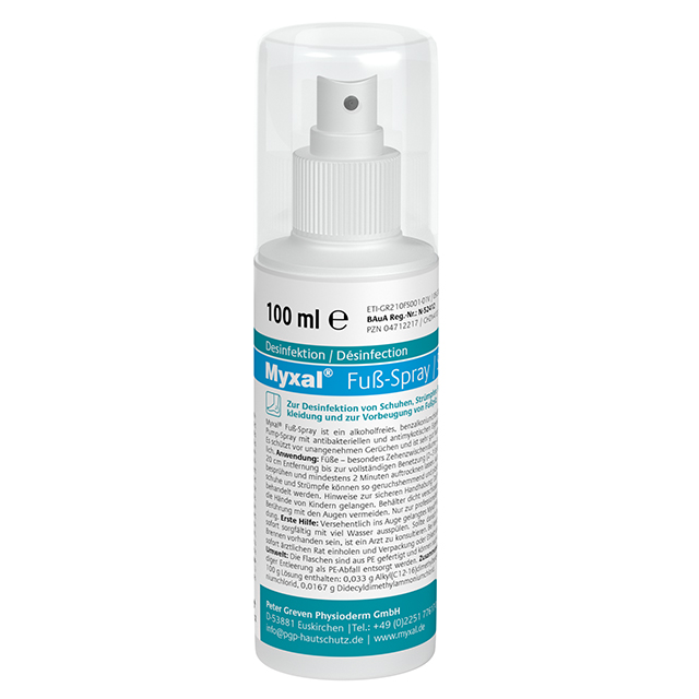 GREVEN Hautschutzlotion Myxal® Fuß-Spray 100 ml Pumpflasche