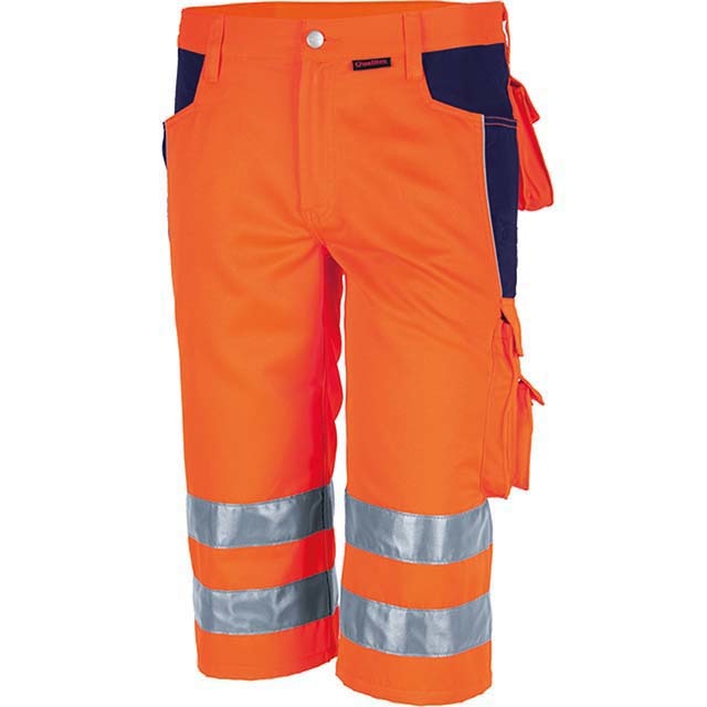 QUALITEX Warnschutz-Shorts 61936TW0 orange-blau