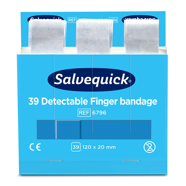 CEDERROTH Salvequick Fingerveband blau detektierbar 166796